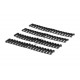 MP Ladder Rail Covers (18 Slots) 4 Pack (BK), MP are a Chinese manufacturer of airsoft mounts and accessories, producing high quality parts, generally in robust plastics, that look and feel great